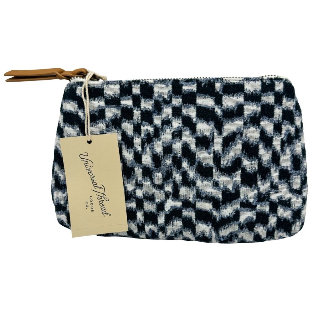 Universal Thread Cosmetic Travel Bag Multicolored, Jacquard Zippered